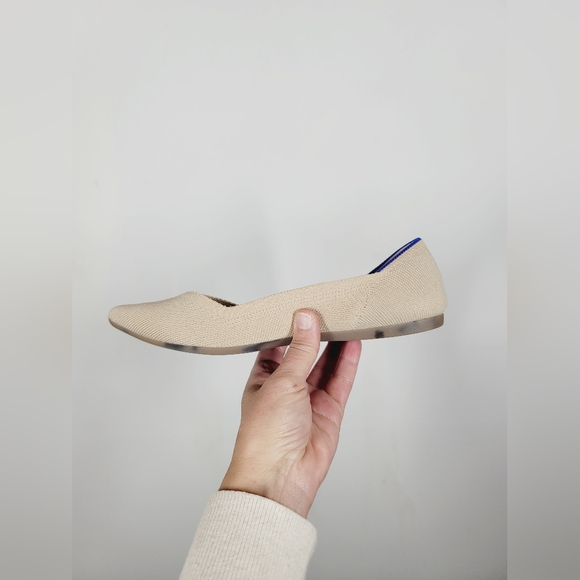 Rothy's The Point Women Beige Slip-On Flats, Size 7.5 - Picture 3 of 6